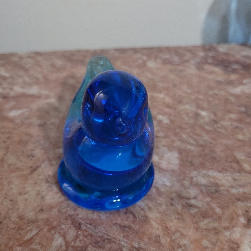 Bluebird Of Happines Glass Figurine - Decorative Bird Sculpture - Picture 4 of 6